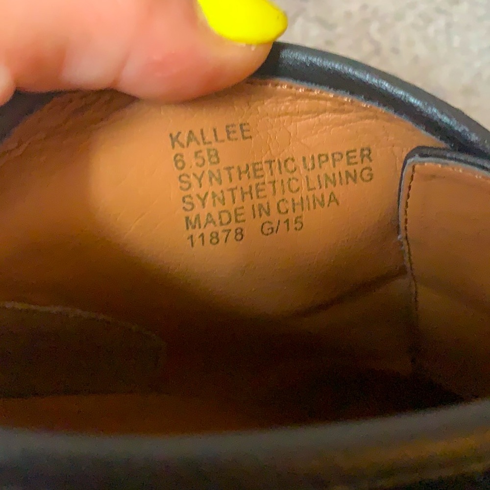 Black fringe zip-up booties - Picture 3 of 3